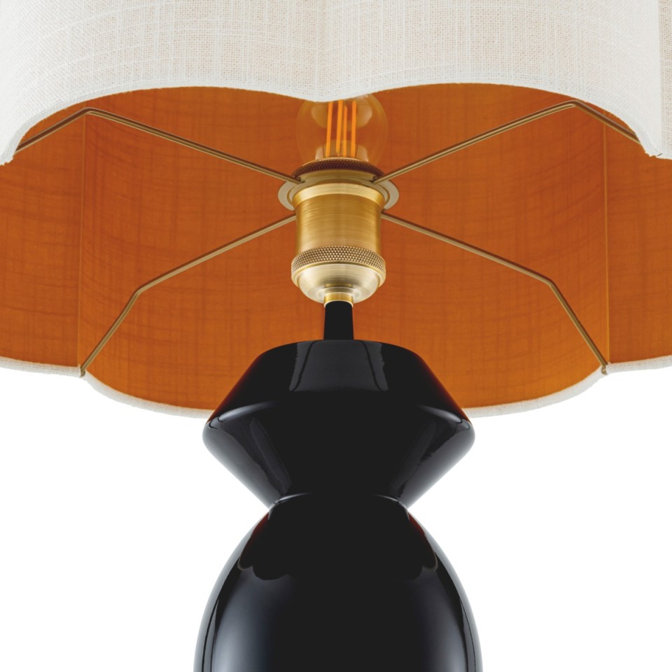Dionne bordslampa svart/vitt 85 cm