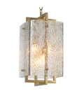 Solara taklampa vintage mässing/glas 31,5 cm