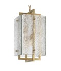 Solara taklampa vintage mässing/glas 31,5 cm