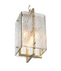 Solara taklampa vintage mässing/glas 31,5 cm