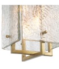 Solara taklampa vintage mässing/glas 31,5 cm