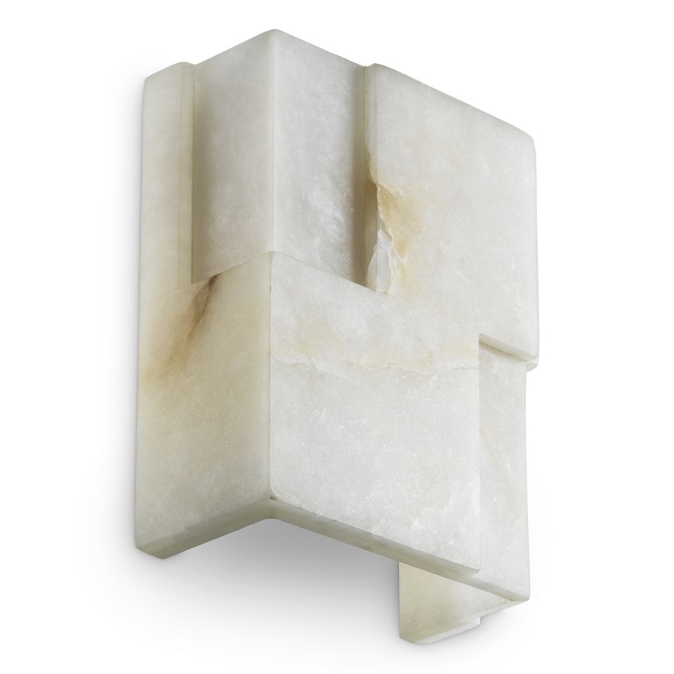 Fabiano vägglampa alabaster 24,5 cm