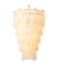 Greyson XL chandelier antique brass/alabaster 88 cm