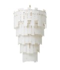 Greyson XL chandelier antique brass/alabaster 88 cm
