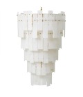 Greyson XL chandelier antique brass/alabaster 88 cm