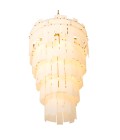 Greyson XL chandelier antique brass/alabaster 88 cm