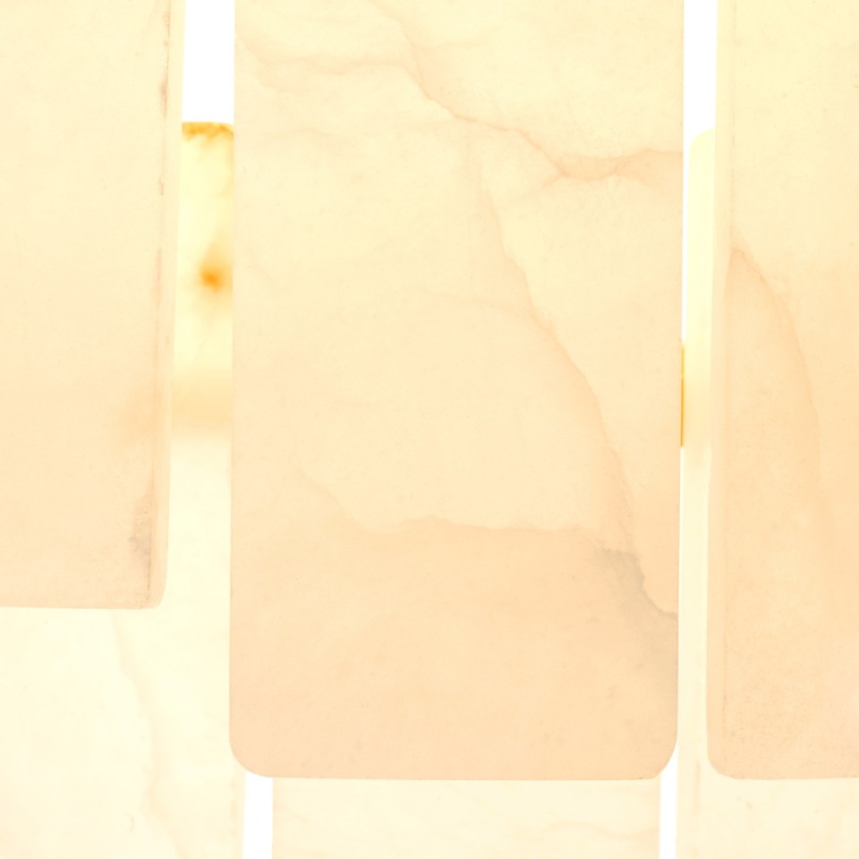 Greyson XL chandelier antique brass/alabaster 88 cm