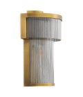 Andromeda vägglampa antikmässing/rökglas 26 cm