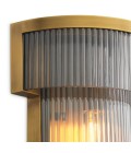 Andromeda vägglampa antikmässing/rökglas 26 cm