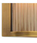 Andromeda vägglampa antikmässing/rökglas 26 cm