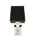Lexington single vägglampa nickel/svart 27 cm