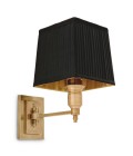 Lexington single vägglampa antikmässing/svart 27 cm