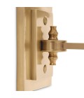Lexington single vägglampa antikmässing/svart 27 cm