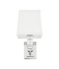 Lexington single vägglampa nickel/vit 27 cm
