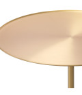 Cole side table brushed brass/black marble 45 cm