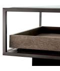 Roxton coffee table bronze/glass/grey 180 cm
