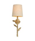 Farini wall lamp vintage brass/beige 46 cm