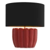 Barocco bordslampa röd/svart 59,5 cm