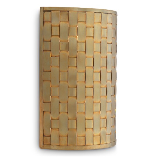 Lausanne vägglampa vintage mässing 30,5 cm