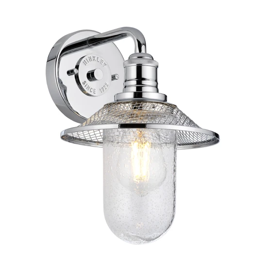 Rigby 1 Vägglampa Polerad Krom/Glas 30cm IP44