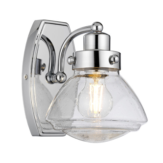 Scholar 1 Vägglampa Polerad Krom/Glas 22,1cm IP44 Scholar 1 Vägglampa Polerad Krom/Glas 22,1cm IP44