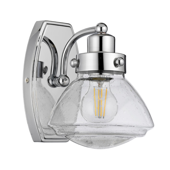 Scholar 1 Vägglampa Polerad Krom/Glas 22,1cm IP44 Scholar 1 Vägglampa Polerad Krom/Glas 22,1cm IP44