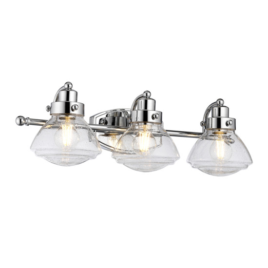 Scholar 3 Vägglampa Polerad Krom/Glas 20,1cm IP44 Scholar 3 Vägglampa Polerad Krom/Glas 20,1cm IP44