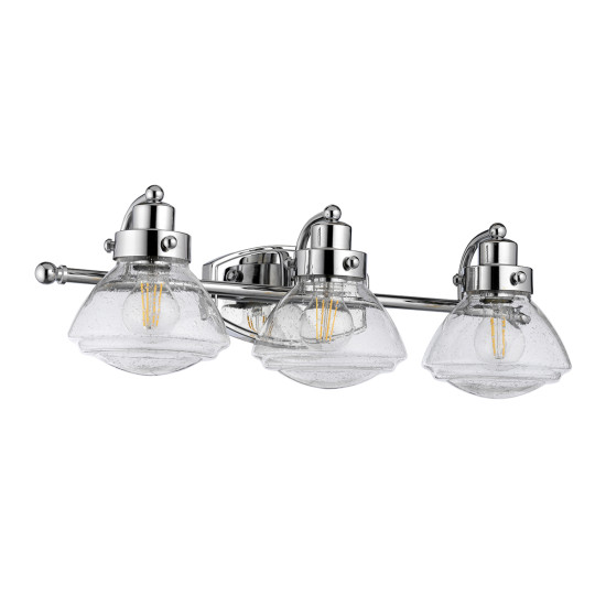 Scholar 3 Vägglampa Polerad Krom/Glas 20,1cm IP44 Scholar 3 Vägglampa Polerad Krom/Glas 20,1cm IP44