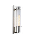 Wellington 1 Wall Lamp Polished Chrome/Glass 40cm IP44 Elstead Lighting Wellington 1 Wall Lamp Polished Chrome/Glass 40cm IP44