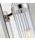 Wellington 1 Wall Lamp Polished Chrome/Glass 40cm IP44 Elstead Lighting Wellington 1 Wall Lamp Polished Chrome/Glass 40cm IP44