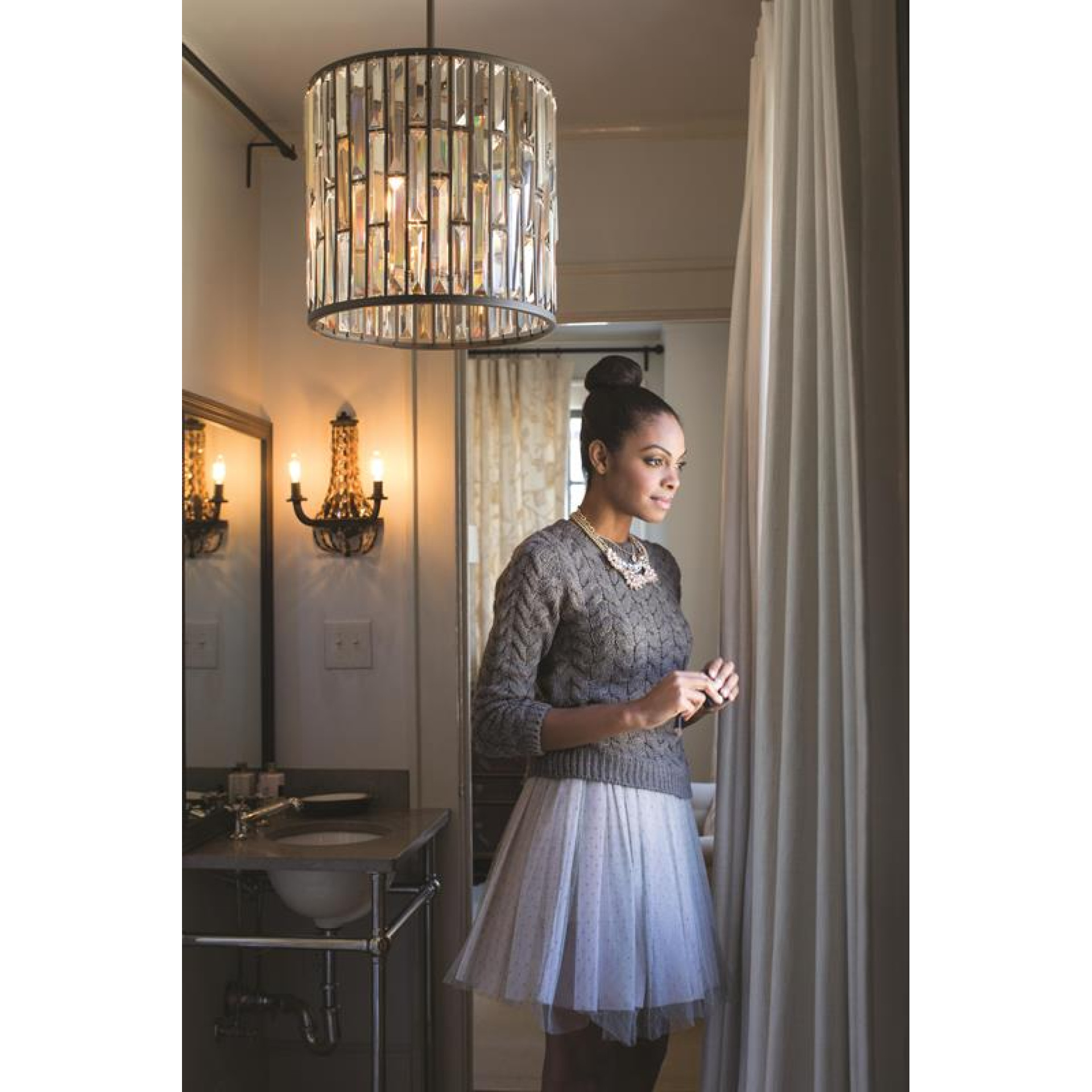 Ceiling lights Gemma Ceiling Light 40 cm Brass Elstead Lighting ...