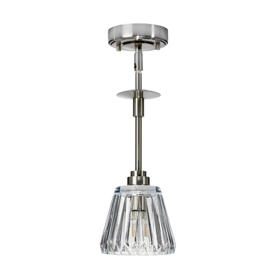 Agatha 1-ljus Taklampa Borstad Nickel 13cm