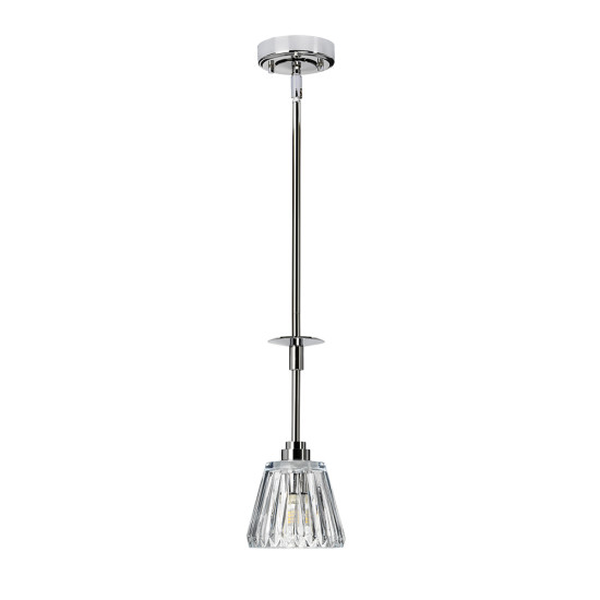 Agatha 1 Light Pendant Polished Chrome 13cm