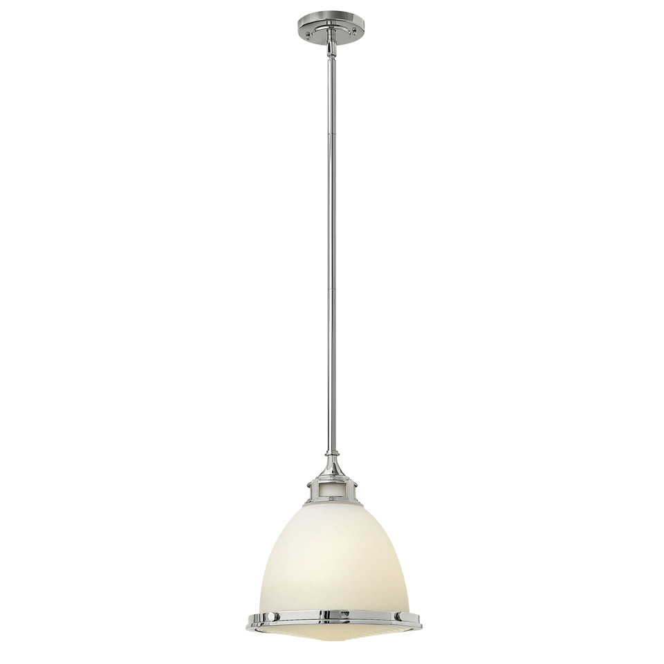 Amelia 1 Light Medium Pendant Chrome 32cm