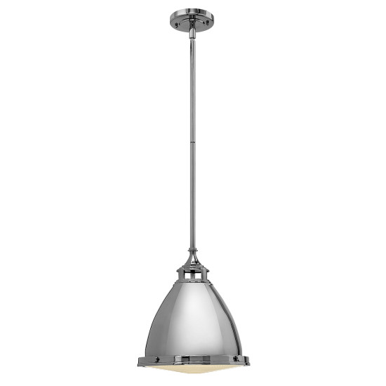 Amelia 1-ljus Medium Taklampa Polerad Nickel 32cm