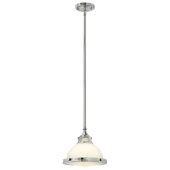 Amelia 1 Light Mini Pendant Chrome 29cm