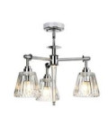 Agatha 3-ljus Taklampa Polerad Krom 47cm Elstead Lighting Agatha 3-ljus Taklampa Polerad Krom 47cm