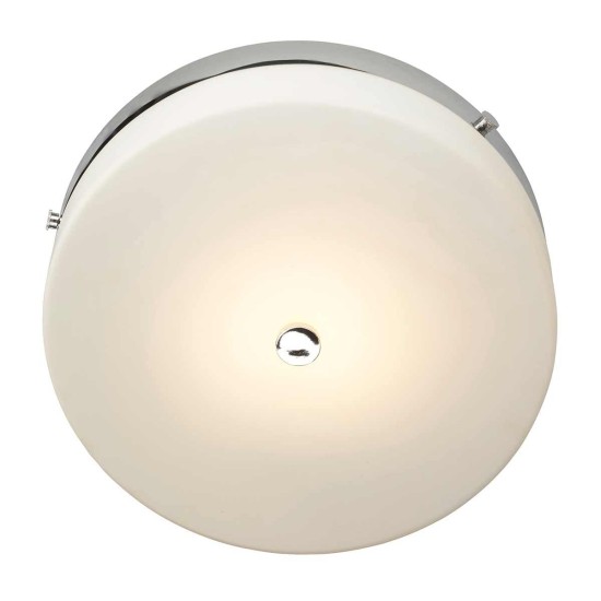 Tamar 1 Light Medium Flush Light - Polished Chrome IP44