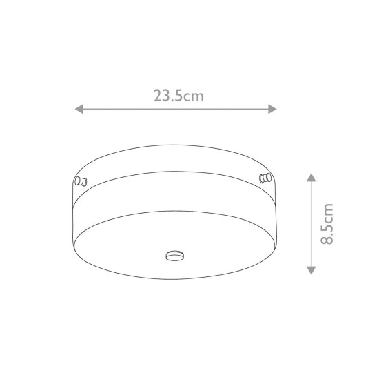 Tamar 1-Ljus Medium Plafond Polerad Krom 66cm IP44