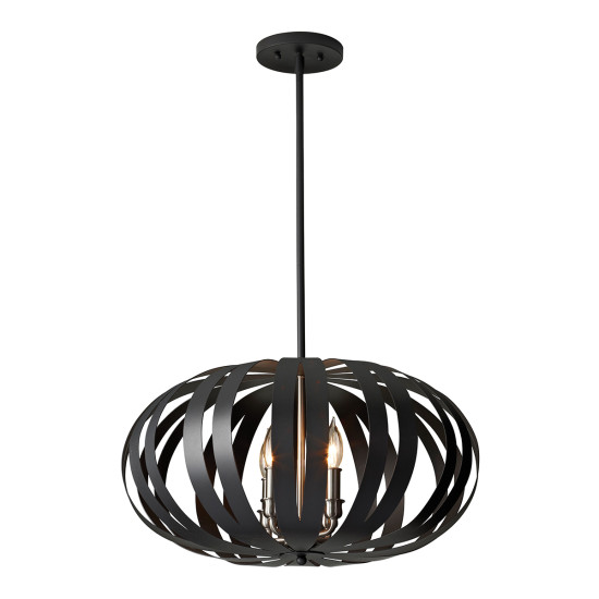 Woodstock Taklampa Svart 55cm Woodstock Taklampa Svart 55cm
