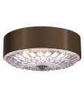 Botanic 3 light medium plafond dark aged brass 40.6cm Feiss Botanic 3 light medium plafond dark aged brass 40.6cm