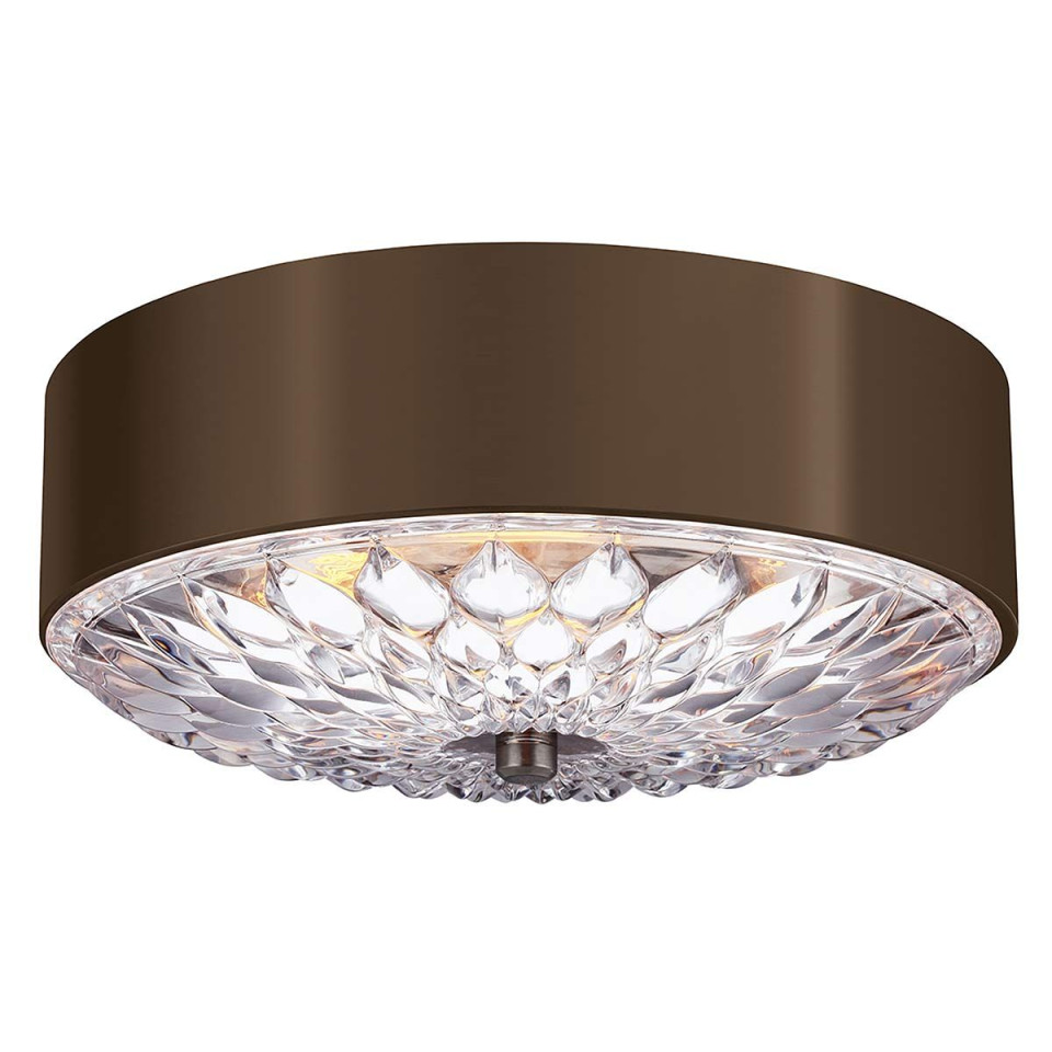Botanic 3 light medium plafond dark aged brass 40.6cm Feiss Botanic 3 light medium plafond dark aged brass 40.6cm
