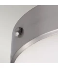 Cadence 2 light plafond brushed steel 33cm