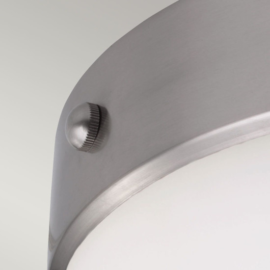Cadence 2 light plafond brushed steel 33cm