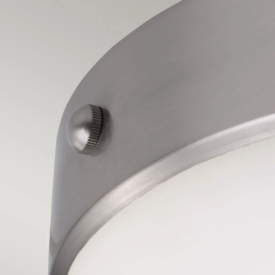 Cadence 2 light plafond brushed steel 33cm