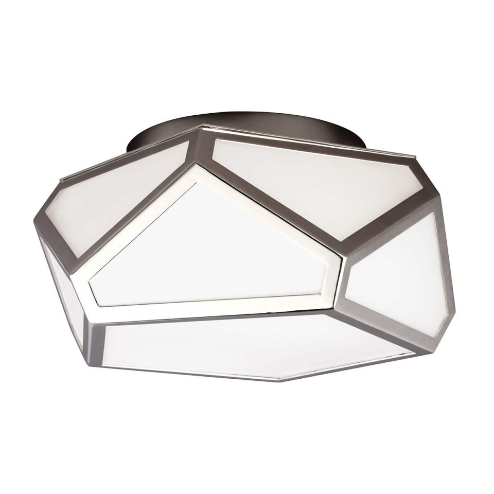Diamond 2 light plafond polished nickel 32.1cm Feiss Diamond 2 light plafond polished nickel 32.1cm