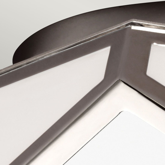 Diamond 2 plafond polerad nickel 32.1cm