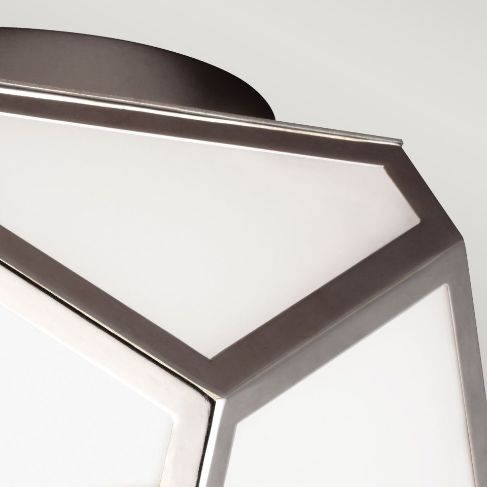 Diamond 2 light plafond polished nickel 32.1cm Feiss Diamond 2 light plafond polished nickel 32.1cm