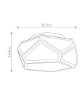 Diamond 2 light plafond polished nickel 32.1cm Feiss Diamond 2 light plafond polished nickel 32.1cm