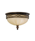 Drawing Room 3 light plafond walnut 35.6cm Feiss Drawing Room 3 light plafond walnut 35.6cm